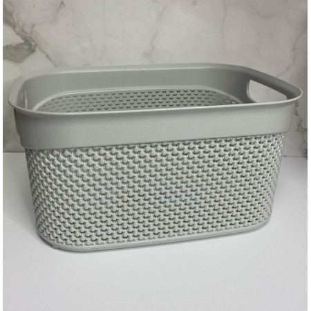 Корзина без кришки 33*24*16,5 см 9 л М-164 сіра