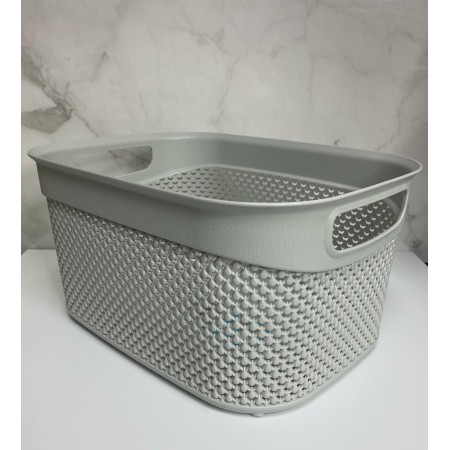 Корзина без кришки 33*24*16,5 см 9 л М-164 сіра