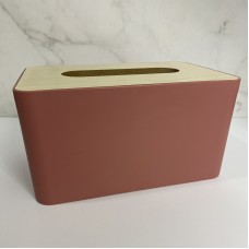 Серветниця пластикова 18,7*12,1*9,8 см A-Plus 0483 рожева