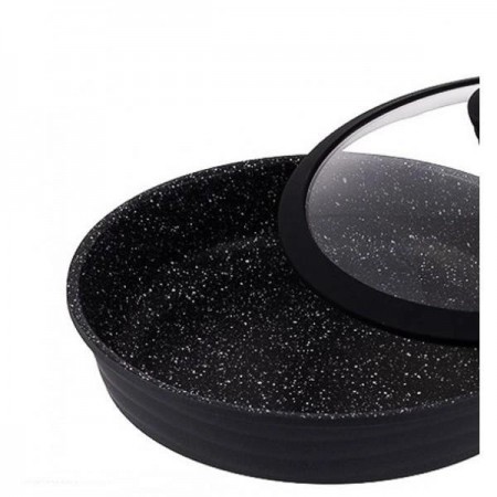 Набір посуду алюмінієвий з мармуровим антипригарним покриттям 10 предметів Edenberg EB-9185