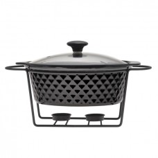 Марміт керамічний на металевій підставці 3,5 л 33*28,5*10 см Kamille KM-6427