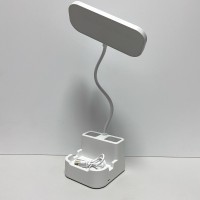 Настільна лампа з органайзером та підставкою для телефона LED Table Lamp Bailong QP-2209-A/6864