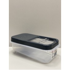 Контейнер для зберігання сипучих продуктів 5 л SOFT CHEF 00764 прозорий з сірим