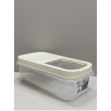 Контейнер для зберігання сипучих продуктів 5 л SOFT CHEF 00764 прозорий/біла троянда