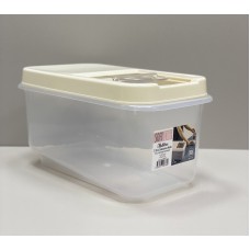 Контейнер для зберігання сипучих продуктів 7,5 л SOFT CHEF 00765 прозорий/біла троянда