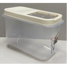 Контейнер для зберігання сипучих продуктів 10 л SOFT CHEF 00766 прозорий/біла троянда