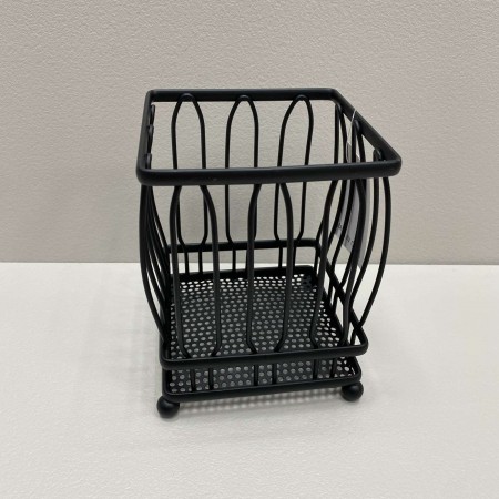 Підставка для кухонних аксесуарів h - 14,5 см, d - 11 см Stenson R88706 чорна