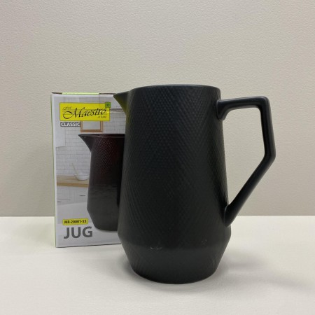 Глечик керамічний для соку, води 1000 мл Maestro MR-20001-55 Black