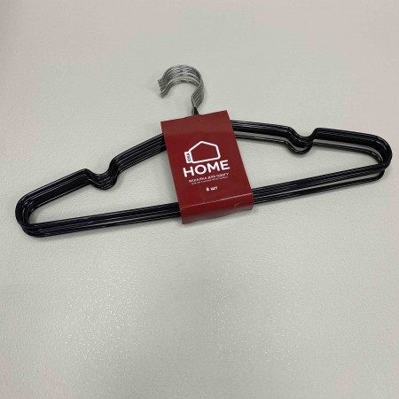 Набір вішалок для одягу Idea Home 40.5*18 см 8 шт Black 6722137