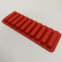 Форма силіконова для льоду, цукерок, сосисок та желе 25,2*9*2 см A-Plus ST-10/10-144 червона