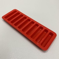 Форма силіконова для льоду, цукерок, сосисок та желе 25,2*9*2 см A-Plus ST-10/10-144 червона
