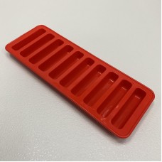 Форма силіконова для льоду, цукерок, сосисок та желе 25,2*9*2 см A-Plus ST-10/10-144 червона