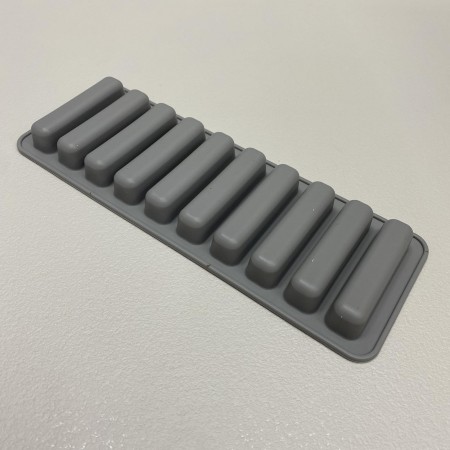 Форма силіконова для льоду, цукерок, сосисок та желе 25,2*9*2 см A-Plus ST-10/10-144 сіра