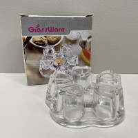 Підставка скляна для підігріву заварника "Серце" Olens 102-499