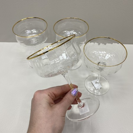 Набір келихів для шампанського 4 шт 300 мл Brilliance S&T 7051-17