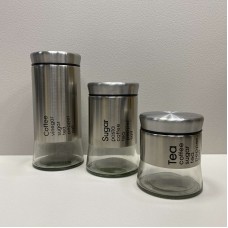 Набір банок для сипучих продуктів 3 предмети Coffee Tea Sugar Frico FRU-126