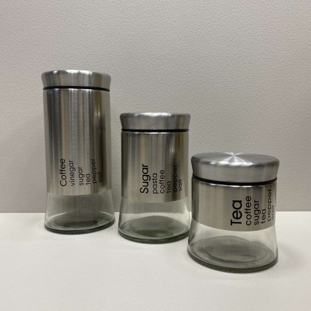 Набір банок для сипучих продуктів 3 предмети Coffee Tea Sugar Frico FRU-126