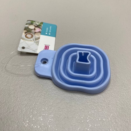 Лійка розкладна силіконова 7,5*5,5 см Frico FRU-196 блакитна