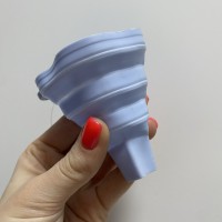 Лійка розкладна силіконова 7,5*5,5 см Frico FRU-196 блакитна