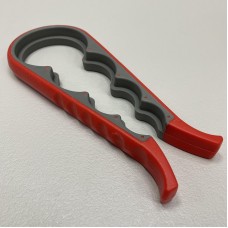 Відкривачка для банок та пляшок багатофункціональна 4в1 A-Plus 5582 червона з сірим