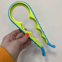 Відкривачка для банок та пляшок багатофункціональна 4в1 A-Plus 5582 блакитна з салатовим