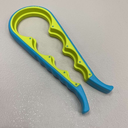 Відкривачка для банок та пляшок багатофункціональна 4в1 A-Plus 5582 блакитна з салатовим