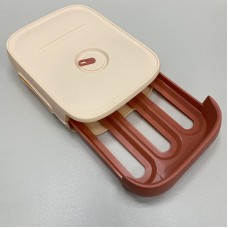 Контейнер-органайзер для зберігання яєць 29*21*7,5 см Stenson R30901 персиковий