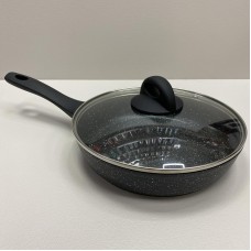 Сковорода алюмінієва з скляною кришкою антипригарне покриття 26 см Edenberg EB-3429