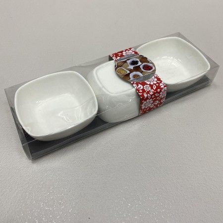 Набір порцелянових соусників 3 шт Stenson R91898