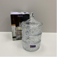 Цукорниця Цукерниця з кришкою скляна 13*23 см Olens O102-287