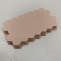 Форма силіконова для льоду, цукерок та желе "Соти" 20,6*12*2,3 см Stenson MH-3017 персикова