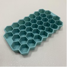 Форма силіконова для льоду, цукерок та желе "Соти" 20,6*12*2,3 см Stenson MH-3017 бірюзова