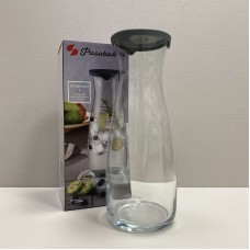 Графін скляний з силіконовою кришкою 25 см 1180 мл Pasabahce Amphora 43813