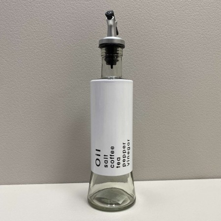 Ємність для олії з дозатором 320 мл A-Plus 952 біла з прозорим