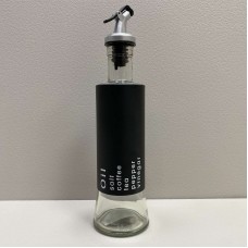 Ємність для олії з дозатором 320 мл A-Plus 952 чорна з прозорим