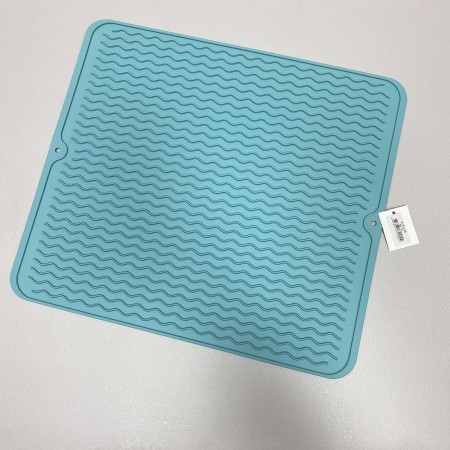 Килимок силіконовий для сушіння посуду 40*44,8 см A-Plus 180BM блакитний