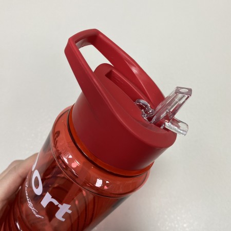 Пляшка для води пластикова 800 мл Stenson 60107 червона