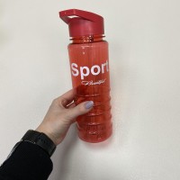 Пляшка для води пластикова 800 мл Stenson 60107 червона