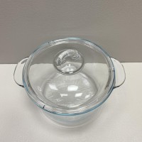 Каструля скляна жароміцна з кришкою 2,5 л Interos SJB-2500MLB