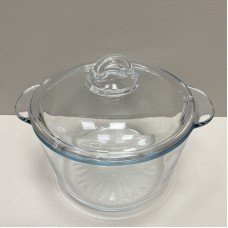 Каструля скляна жароміцна з кришкою 2,5 л Interos SJB-2500MLB