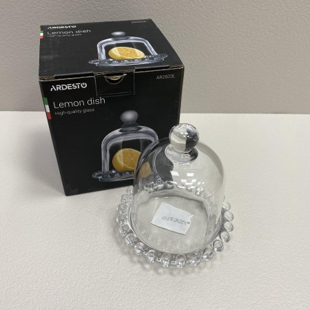 Лимонниця з кришкою скляна 9,5*9,5 см Ardesto AR2603L