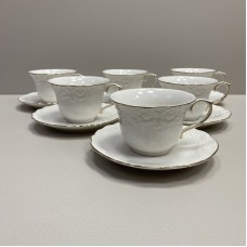 Сервіз чайний порцеляновий "Біла ніч" 12 предметів 220 мл S&T 1707