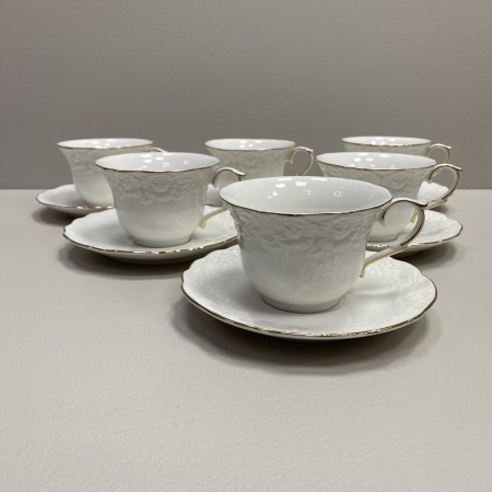 Сервіз чайний порцеляновий "Біла ніч" 12 предметів 220 мл S&T 1707