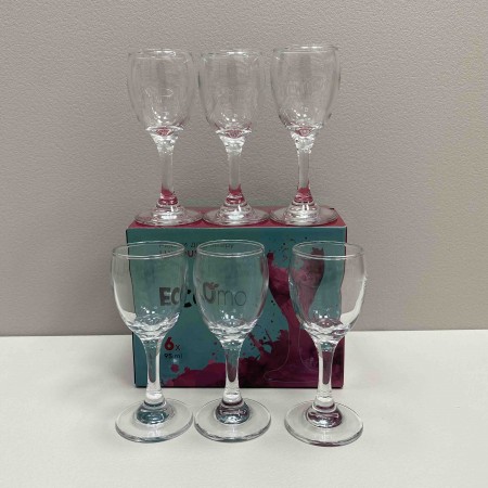 Набір чарок на ніжці 6 шт 95 мл Ecomo Lumous GB08F3988