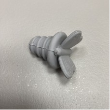 Пробка силіконова для пляшки "Butterfly" Stenson 50808 сіра