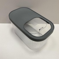 Контейнер для зберігання пластиковий з кришкою 7,5 л 32,5х19х18 см Baroness 11565 сірий