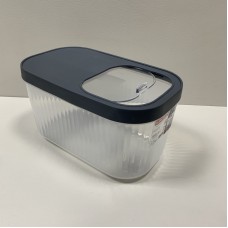 Контейнер для зберігання пластиковий з кришкою 7,5 л 32,5х19х18 см Baroness 11565 сірий