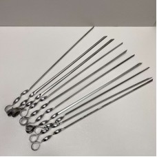 Набір шампурів кутових зі сталі 10 шт 56,6 см A-Plus 5656/44951