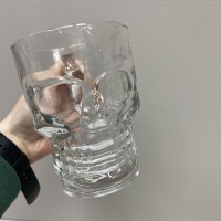 Набір келихів для пива, квасу або чаю "Череп" 2 шт 420 мл A-Plus 420-GO