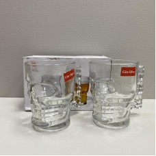 Набір келихів для пива, квасу або чаю "Череп" 2 шт 420 мл A-Plus 420-GO